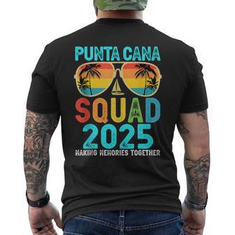 Punta Cana Squad 2025 Vacation Friends Family Matching Group Men's T-shirt Back Print - Thegiftio UK