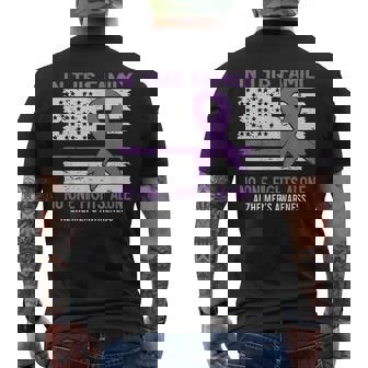 Purple Alzheimers Awareness Walk To End Alzheimers Dementia Men's T-shirt Back Print | Mazezy