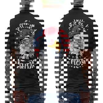 I Put The Tism In Patriotism Athletic American Bald Eagle Men's T-shirt Back Print | Mazezy