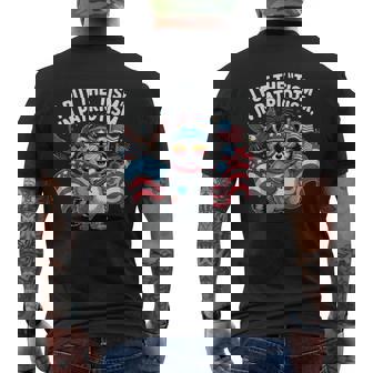 I Put The Tism In Patriotism Athletic Eagle Men's T-shirt Back Print - Monsterry