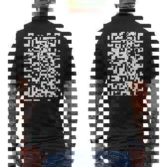 Qr Scan Code Adulte Sarcasme Humour F-Ck You Fu Back Print T-shirt imprimé au dos - Cadeauxyz