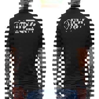 Qrzアマチュア無線 メンズTシャツ バックプリント - Kawaiitshirt