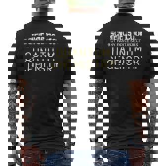 Química Cuántica Divertida Para Geeks Y Nerds De La Ciencia Camiseta Hombre Estampado Espalda - Regaloses