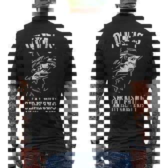 Quints Awesome Ocean Animals Vintage Apparel Shark Fishing Men's T-shirt Back Print - Thegiftio