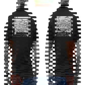R 1200 Gsa ヴィンテージバイク アドベンチャー オートバイ メンズTシャツ バックプリント - Kawaiitshirt