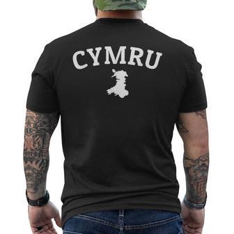 Racines Galloises Cymru Pays De Galles Cadeaux Adulte Noir Coupe Classique Manche Courte Col Ras Du Cou Gallois Pays De Galles T-shirt imprimé au dos - Cadeauxyz
