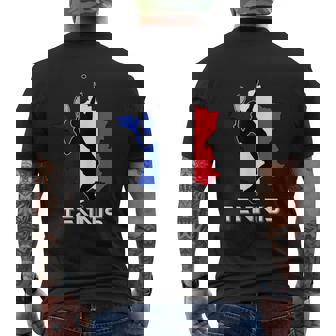 Racketports Coach フランス国旗 チーム フランス テニス メンズTシャツ バックプリント - Kawaiitshirt