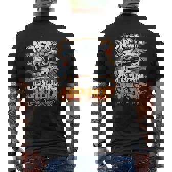 Raised On Old School Hip Hop Cassette Graffiti Rap Men's T-shirt Back Print - Thegiftio UK