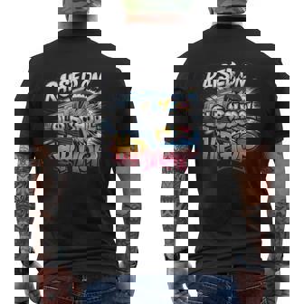 Raised On Old School Hip Hop Cassette Graffiti Rap Men's T-shirt Back Print | Seseable UK