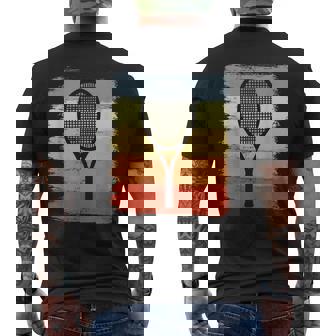 Raqueta De Tenisintage Para Aficionados Al Tenis Camiseta Hombre Estampado Espalda - Regaloses