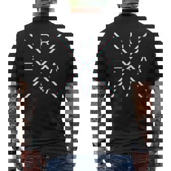 Rave House Music Goa Techno Festival Acid Ohm メンズTシャツ バックプリント - Kawaiitshirt