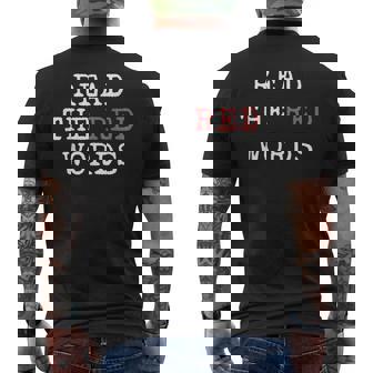 Read The Red Words Men's T-shirt Back Print - Thegiftio