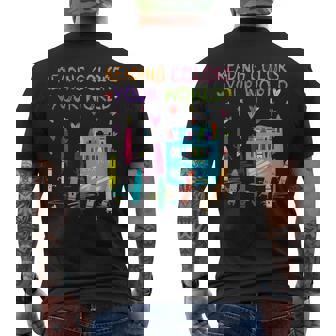 Reading Colors Your World Summer Reading 2025 Book Reading Men's T-shirt Back Print - Thegiftio UK