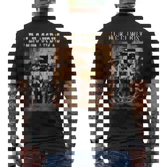 Real Black Cowboy Photo Western Rodeo Melanin Black History Men's T-shirt Back Print - Thegiftio