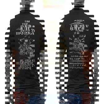 Real Grandpas Ride De Motociclista Para Abuelo Camiseta Hombre Estampado Espalda - Regaloses