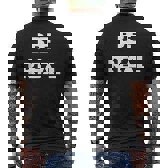 Be Real Mike メンズTシャツ バックプリント - Kawaiitshirt