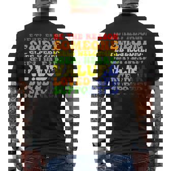 Be The Reason 誰かが歓迎されていると感じる メンズTシャツ バックプリント - Kawaiitshirt