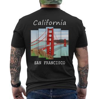 Recuerdo Retro Del Puente Golden Gate Dean Francisco California Camiseta Hombre Estampado Espalda - Regaloses
