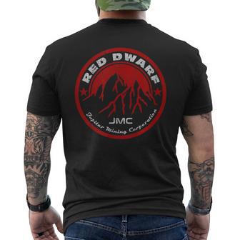 Red Dwarf Jupiter Mining Corporation Jmc Distressed Men's T-shirt Back Print - Thegiftio UK