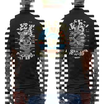 Reel Cool Great Grandpa Fishing Fish Father's Day Men's T-shirt Back Print | Mazezy