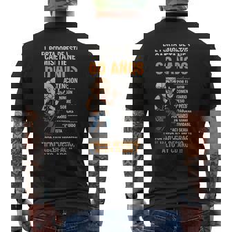 Regalo 60 Cumpleaños Hombre Divertido Frases Graciosas In Mangas Camiseta Hombre Estampado Espalda - Regaloses