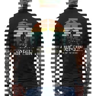 Regalo Divertido De Orquesta Para Músico Deiolonchelo Just Cellin' Camiseta Hombre Estampado Espalda - Regaloses