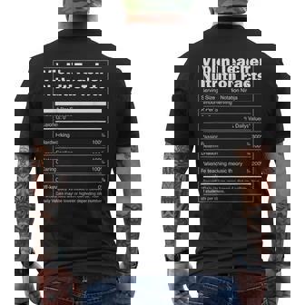 Regalo Para Profesor De Música – Divertidos Datos Nutricionales Para Profesor De Camiseta Hombre Estampado Espalda - Regaloses