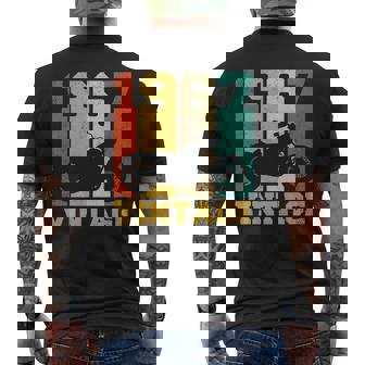 Regalos De 54 Añosintage Motocicleta 1967 54 Cumpleaños Manga Larga Camiseta Hombre Estampado Espalda - Regaloses