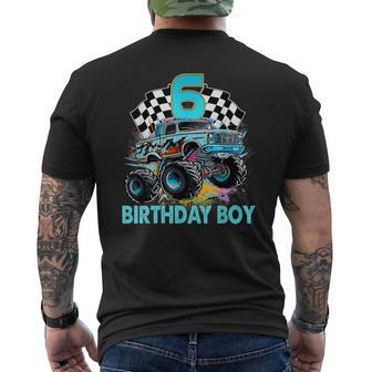 Regalos De 6 Años De Edad 6º Cumpleaños Niños Monster Truck Car Camiseta Hombre Estampado Espalda - Regaloses