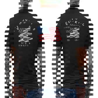 Rejecting Kings Since 1776 Patriotic Usa Flag 4Th Of July Men's T-shirt Back Print - Thegiftio UK