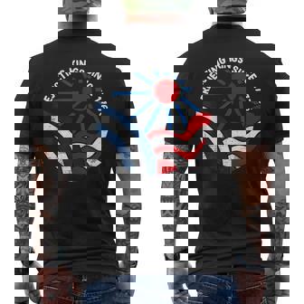 Rejecting Kings Since 1776 Patriotic Usa Flag Retro Men's T-shirt Back Print - Thegiftio