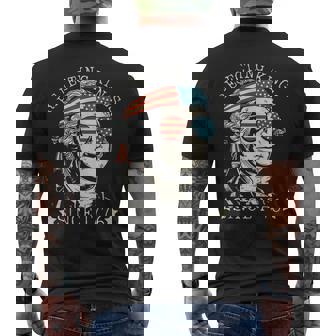 Rejecting Kings Since 1776 We The People George Washington Men's T-shirt Back Print | Mazezy