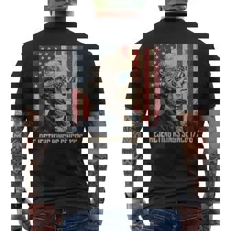 Rejecting Kings Since 1776 Usa Flag 4Th Of July Men's T-shirt Back Print | Mazezy