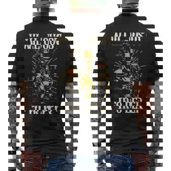 Renaissance Festival Will Joust For Beer Medieval Ren Faire Men's T-shirt Back Print - Monsterry