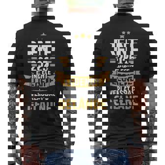 Rente 2025 Legendeerlässt Gelände Für Ruhestand Pensionär T-Shirt mit Rückendruck - Geschenkecke