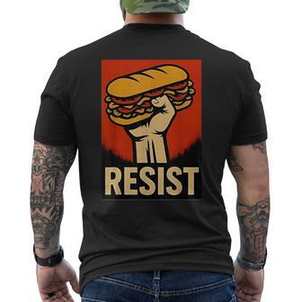Resist Dc Sandwich Thrower Men's T-shirt Back Print - Thegiftio UK