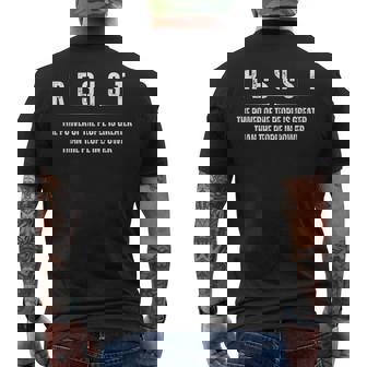 Resist Political Democratic Social Justice Men's T-shirt Back Print - Thegiftio