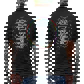 Resist Resistance Usa Statue Of Liberty Hands Off Protest Men's T-shirt Back Print - Monsterry