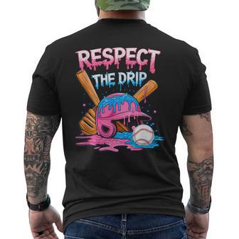 Respect The Drip Baseball Drip Boys Ice Cream Drip Youth Men's T-shirt Back Print - Thegiftio UK