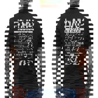 Retro 2025 Family Reunion A Little Bit Of Crazy Family Men's T-shirt Back Print | Seseable UK