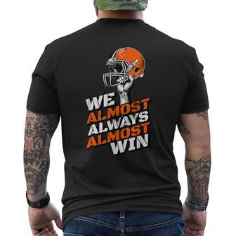Retro We Almost Always Almost Win Blooms Co Football Fans Lovers Men's T-shirt Back Print - Thegiftio UK