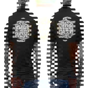 Retro Back To School Boys Old Camo Kindergarten Men's T-shirt Back Print | Mazezy