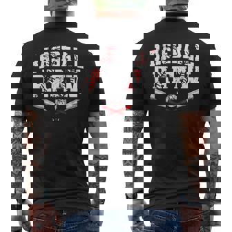 Retro Baseball Papaw Baseball Lover Father's Day Men's T-shirt Back Print - Thegiftio