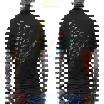 Retro Cadeau Musicicen Fanfare Joueur De La Clarinette T-shirt imprimé au dos - Cadeauxyz