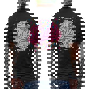 Retro Dua First Name Personalized Disco 80S Men's T-shirt Back Print | Seseable CA