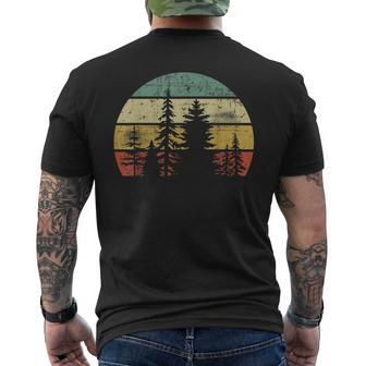 Rétro Faune Arbres En Plein Air Nature Forêt T-shirt imprimé au dos - Cadeauxyz