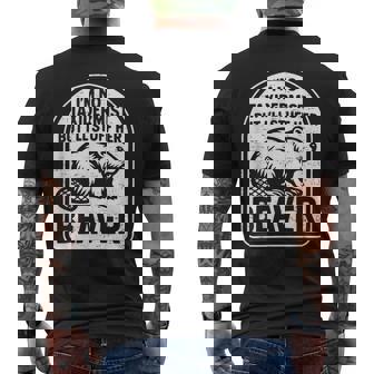 Retro I'm No Taxidermist But I'll Stuff Her Beaver Men's T-shirt Back Print - Monsterry