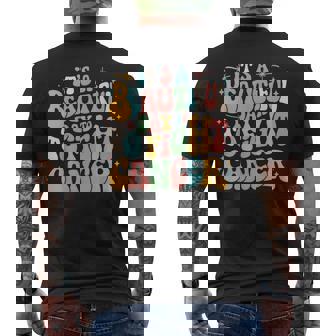 Retro It's A Beautiful Day To Fight Cancer Survivors Day Men's T-shirt Back Print - Thegiftio