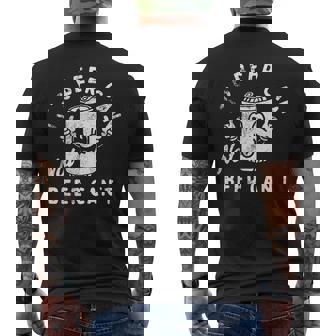 Retro It's Beer Can Not Beer Can't Party Drinking Men's T-shirt Back Print | Mazezy