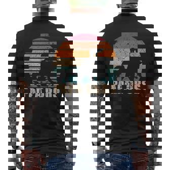 Retro Papa Ours De 2 Enfants Fête Des Père De Deux Enfants T-shirt imprimé au dos - Cadeauxyz